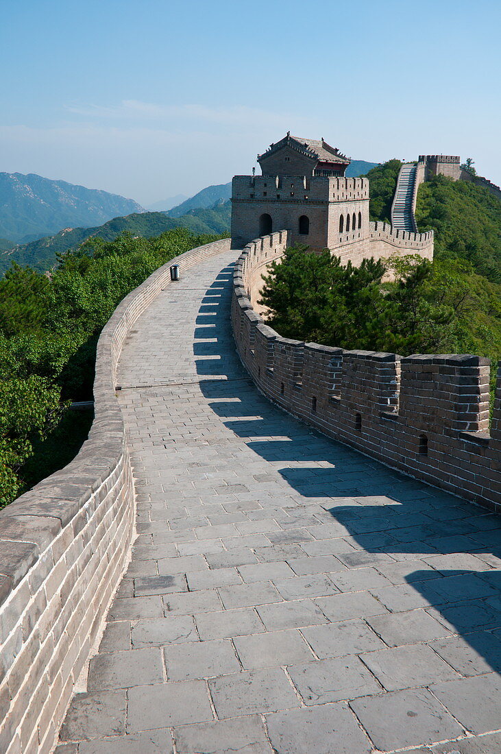 Die Chinesische Mauer in Badaling, UNESCO-Weltkulturerbe, China, Asien
