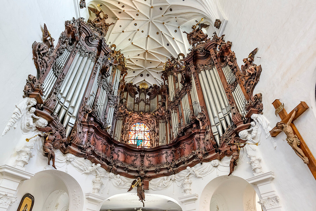 The famous great Oliwa organ, Archcathedral baroque church in Gdansk Oliwa, Gdansk Oliwa, Pomorze region, Pomorskie voivodeship, Poland, Europe