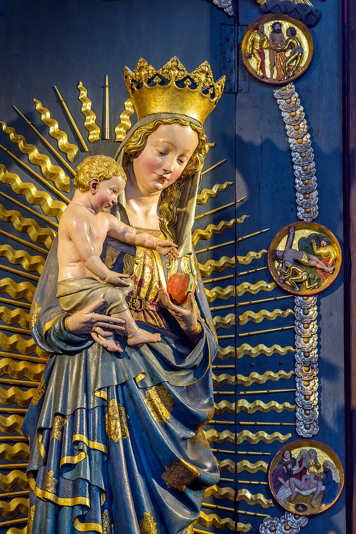 Die schöne Madonna von Danzig, Basilika der Heiligen Maria von Mariä Himmelfahrt, Danzig, Polen, Europa