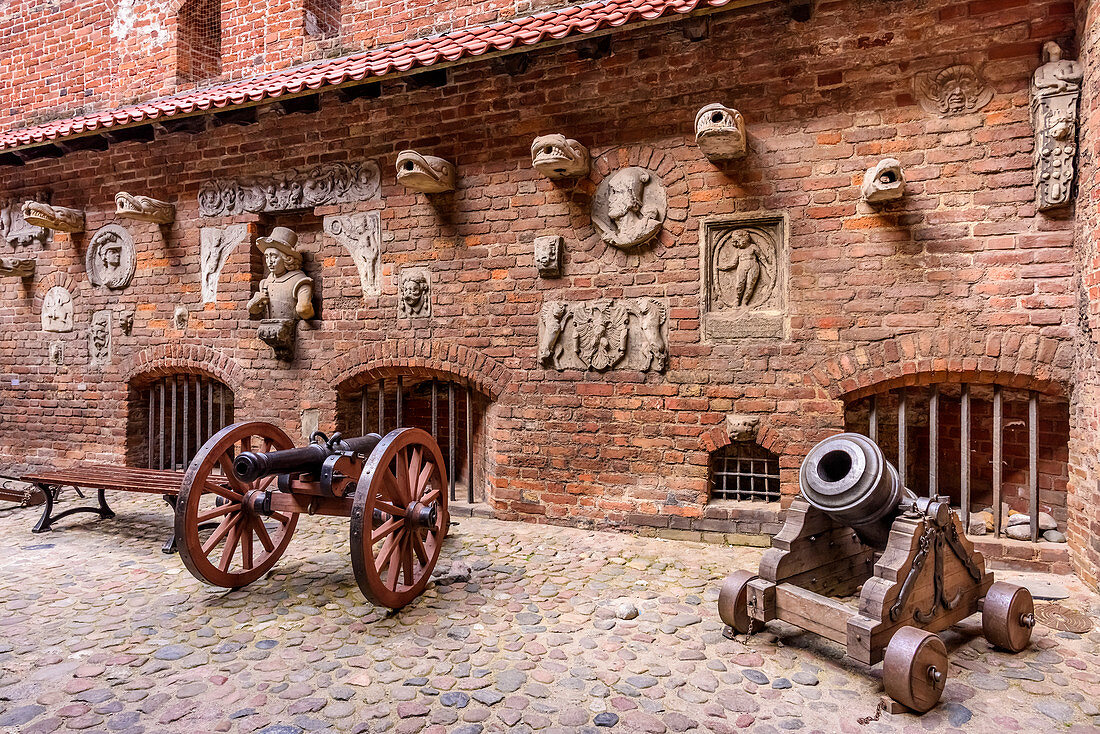 Gdansk, Main City, old town, courtyard of former prison and torture chamber, Coal Market Square. Gdansk, Main City, Pomorze region, Pomorskie voivodeship, Poland, Europe