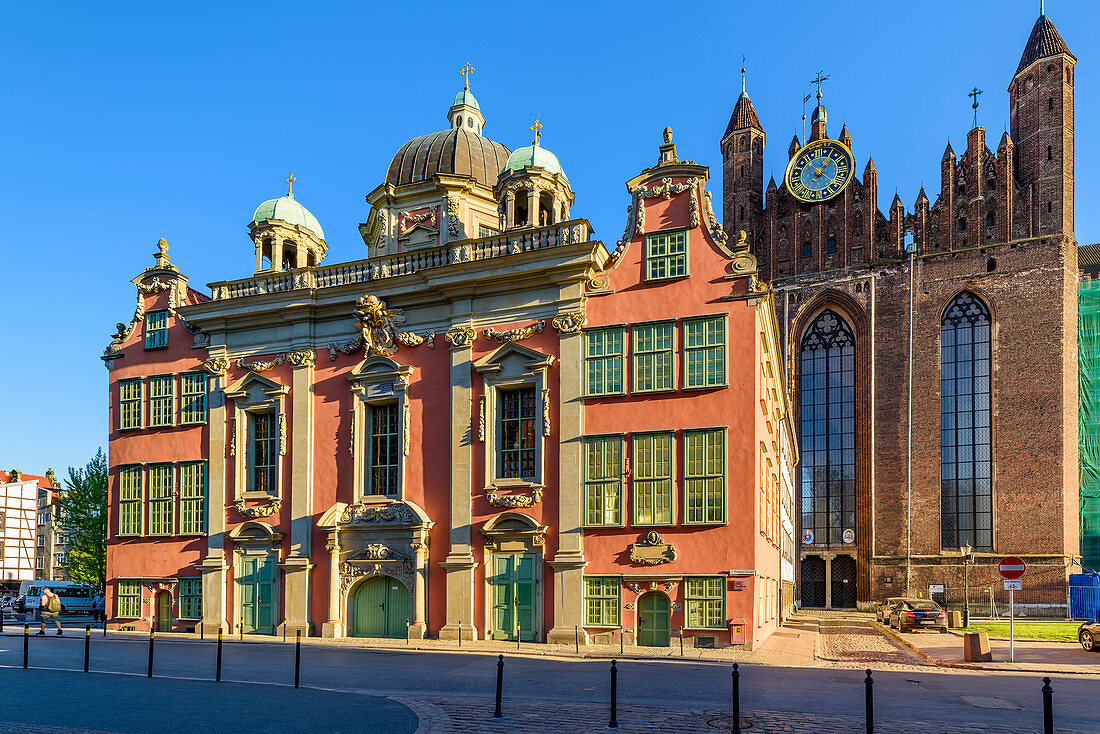 Baroque royal chapel at the Basilica of St. Mary of the Assumption of the Blessed Virgin Mary in Gdansk, commonly known as Mariacki church. Gdansk, Main City, Pomorze region, Pomorskie voivodeship, Poland, Europe