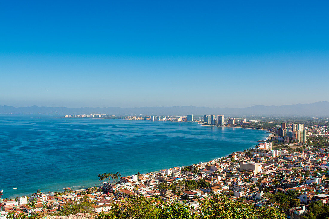 Skyline von Puerto Vallarta, Jalisco, Mexiko, Nordamerika