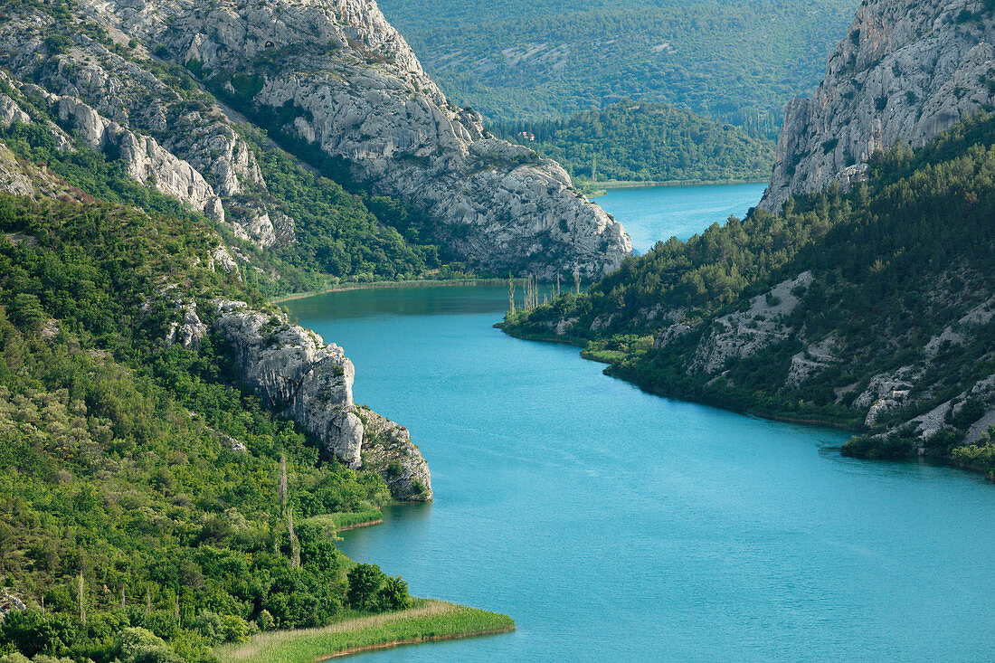 Medu Gredama Tal, Krka Fluss, Krka Nationalpark, Dalmatien, Kroatien, Europa