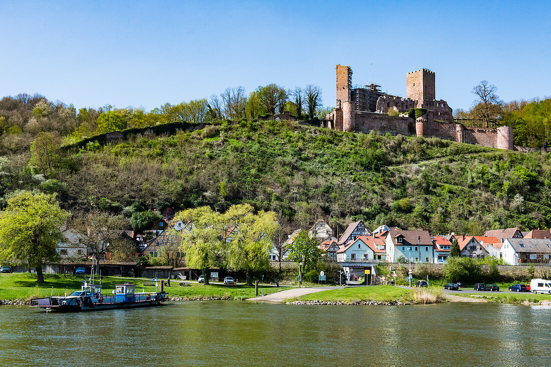 The historic town of Stadtprozelten along the Main River, Bavaria, Germany, Europe