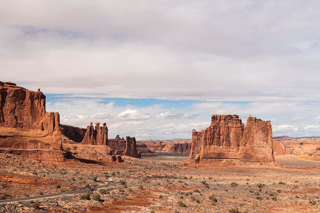 Park Avenue, Arches National Park, Moab, Utah, Vereinigte Staaten von Amerika, Nordamerika