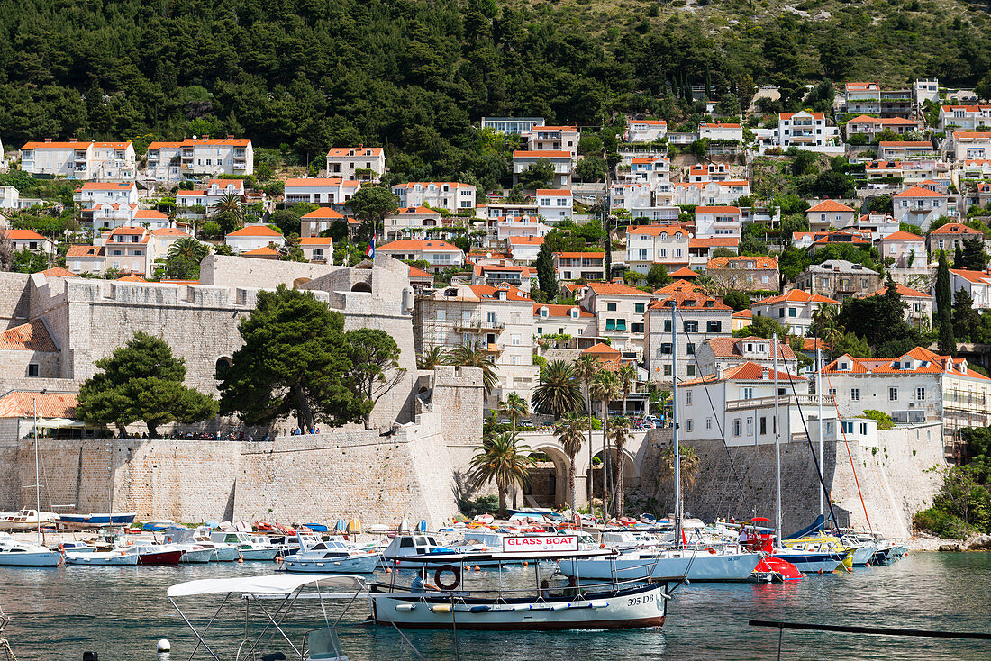 Hafen von Dubrovnik, UNESCO-Weltkulturerbe, Dubrovnik, Kroatien, Europa