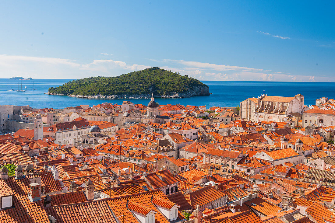 Dächer der Altstadt, UNESCO-Weltkulturerbe, Dubrovnik, Kroatien, Europa