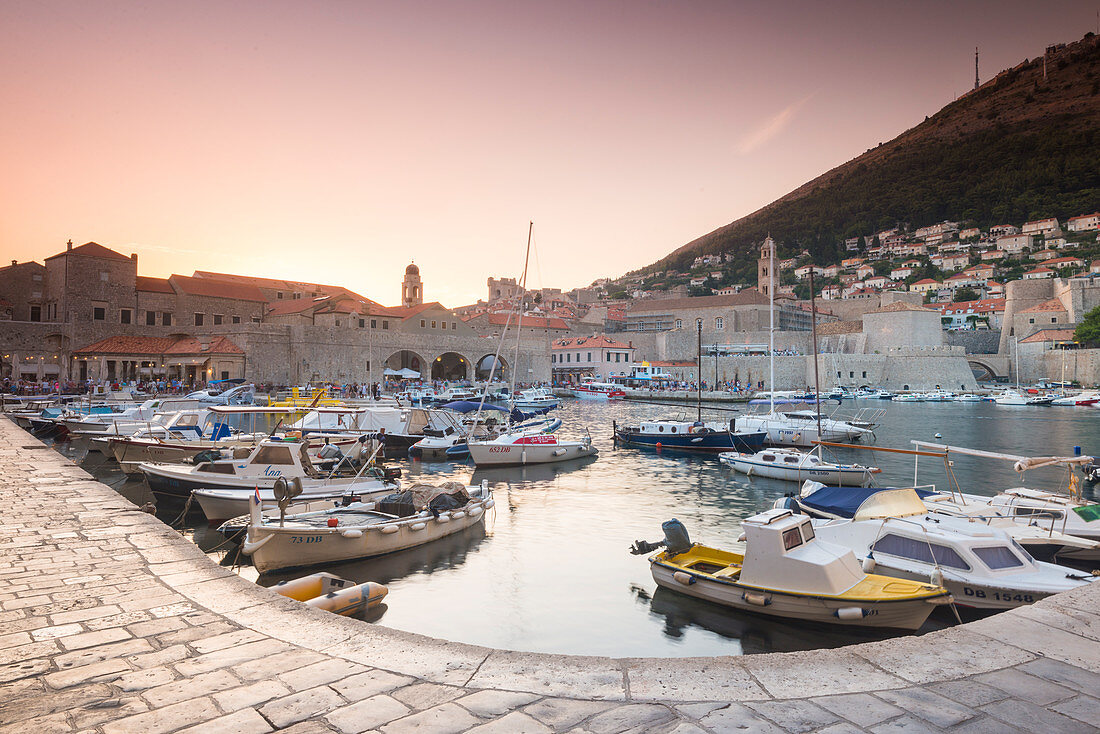 Dubrovnik Harbour, UNESCO World Heritage Site, Dubrovnik, Croatia, Europe