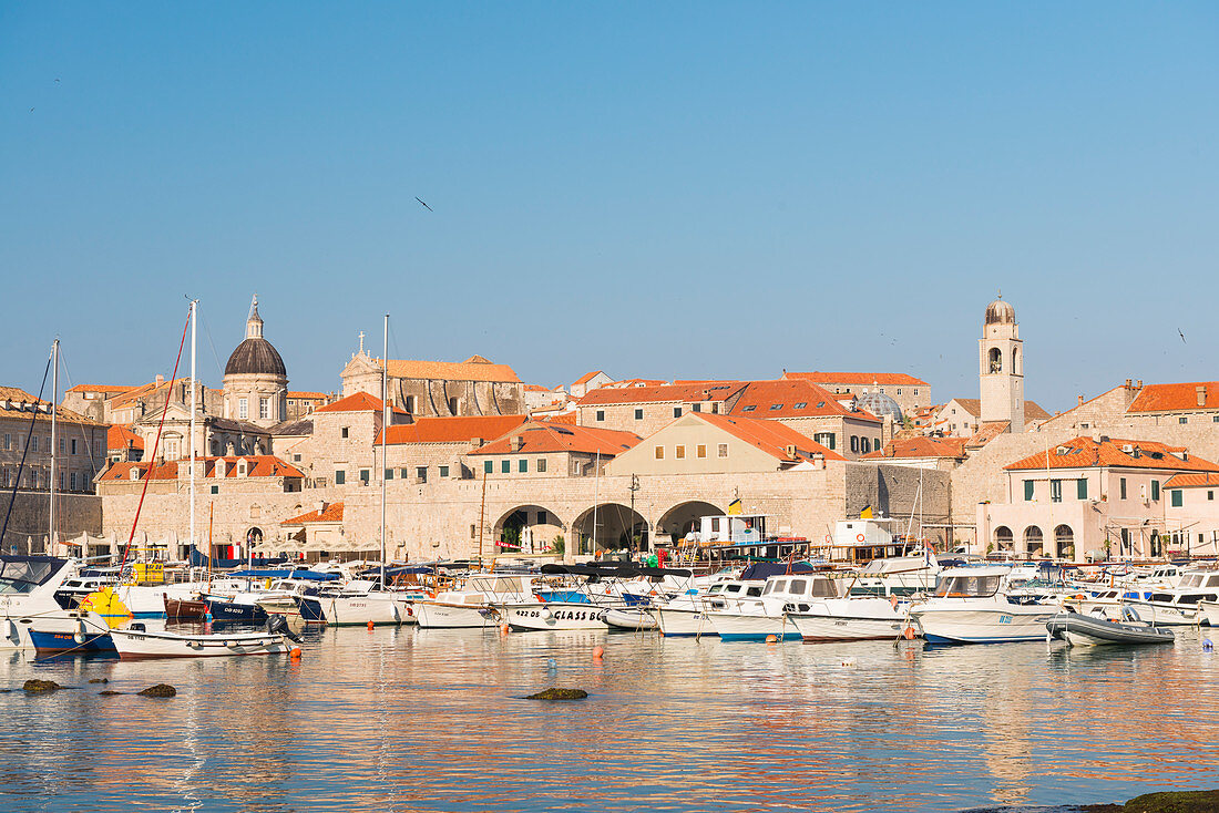 Hafen von Dubrovnik, UNESCO-Weltkulturerbe, Dubrovnik, Kroatien, Europa