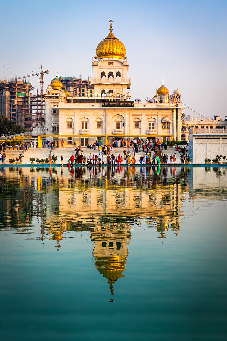 Sri Bangla Sahib Gurdwara (Sikh-Tempel), Neu-Delhi, Indien, Asien