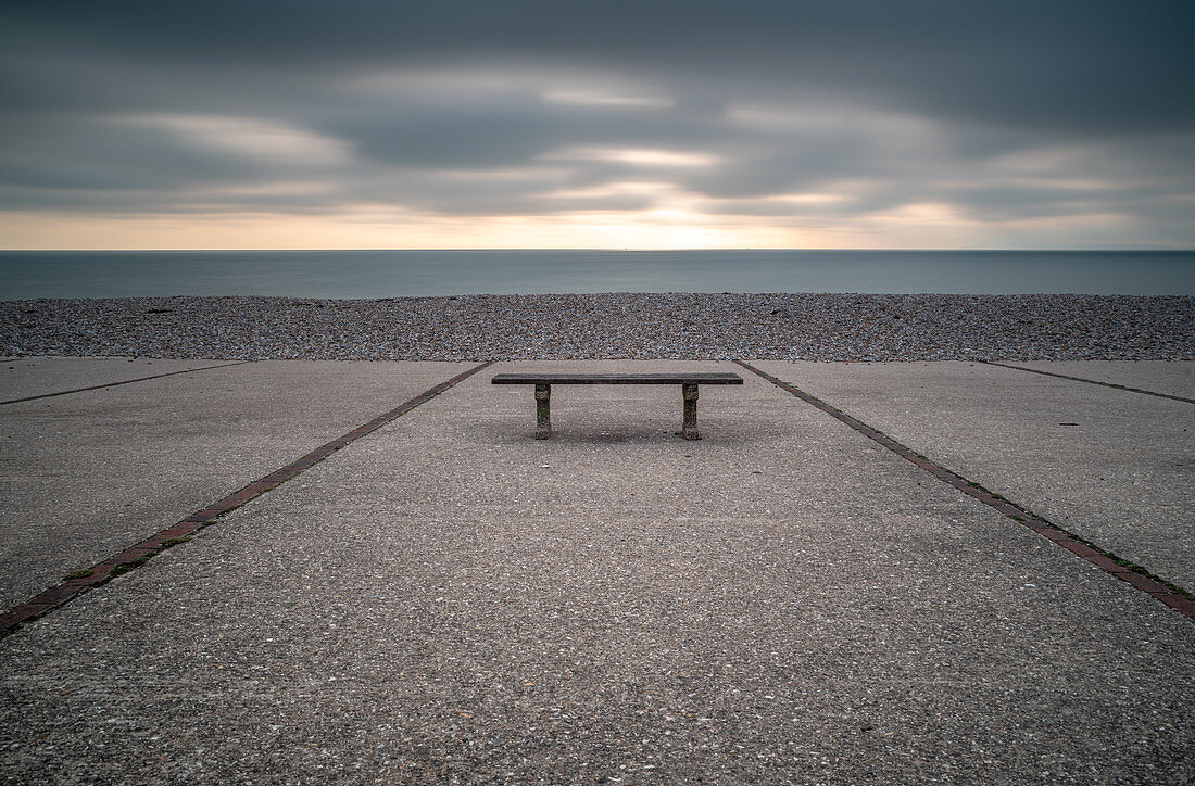 Bench, East Wittering, Sussex, England, United Kingdom, Europe