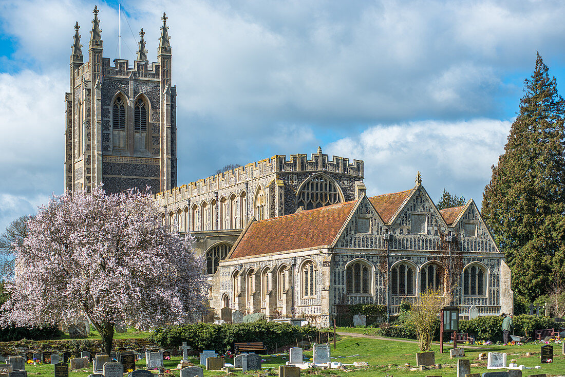 Holy Trinity Church in Long Melford, Suffolk, England, Vereinigtes Königreich, Europa