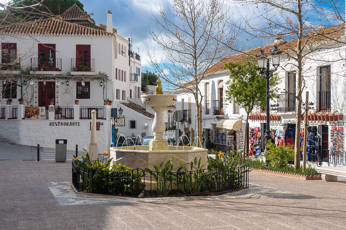 Das weiße Dorf Mijas, Provinz Malaga, Andalusien, Spanien, Europa