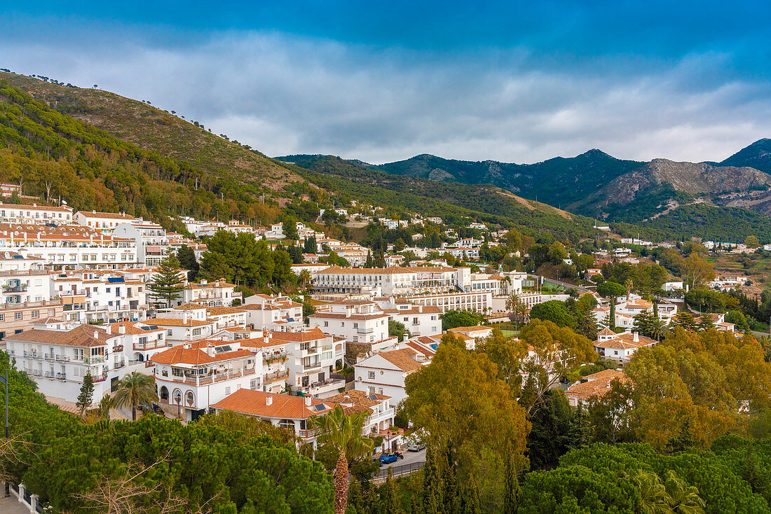 Das historische weiße Dorf Mijas, Andalusien, Spanien, Europa