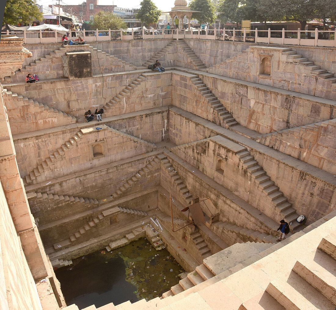 Nagar Sagar Kund Stufenbrunnen, Bundi, Rajasthan, Indien, Asien