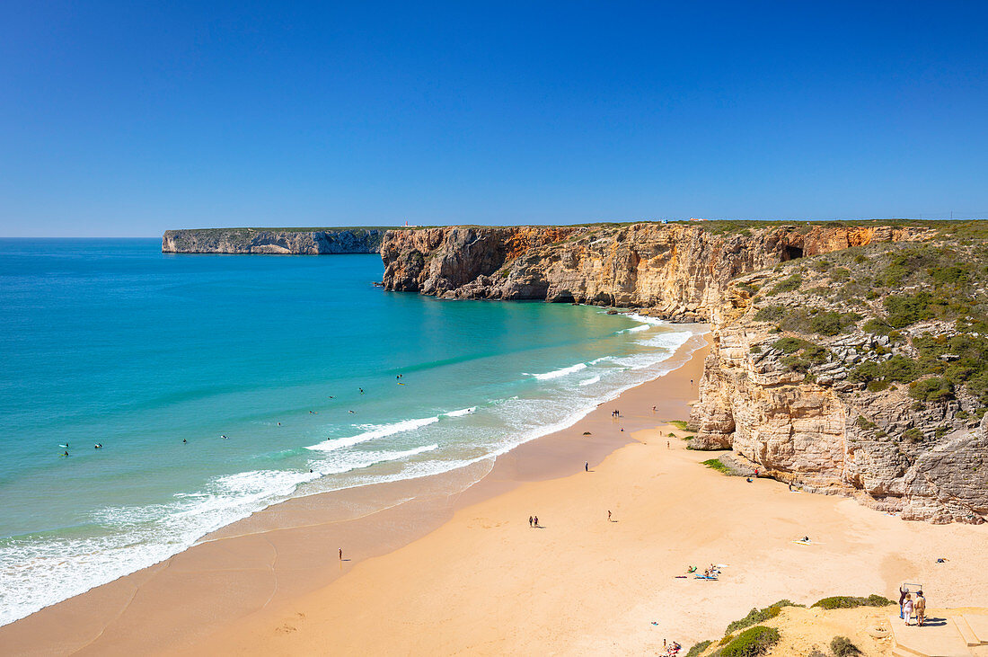 Beliche beach (Praia do Beliche), Sagres, Algarve, Portugal, Europe