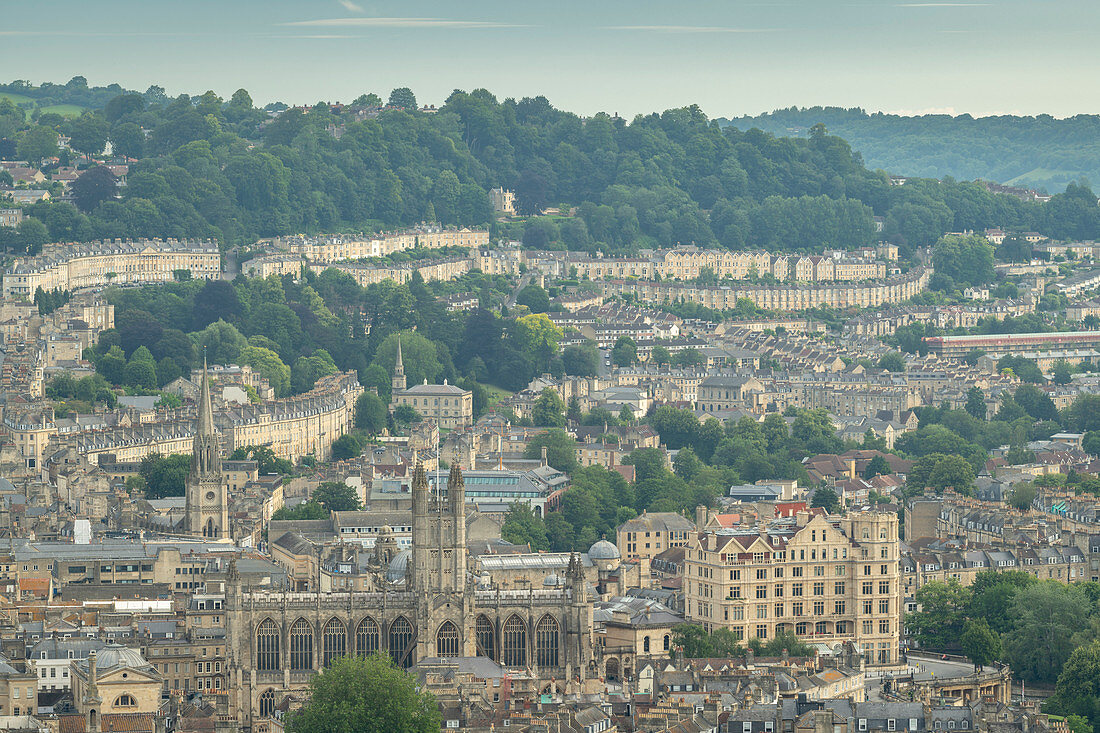 Bath von Alexandra Park, Bath, Somerset, England, Vereinigtes Königreich, Europa (Luftaufnahme)