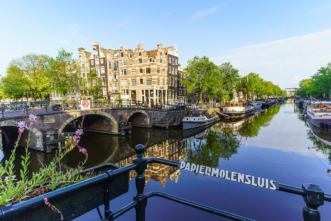 Brouwersgracht-Kanal, Amsterdam, Nordholland, Niederlande, Europa