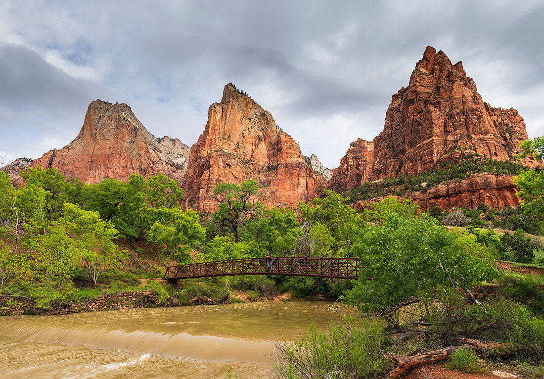 Court of the Patriarchs, Zion National Park, Utah, United States of America, North America