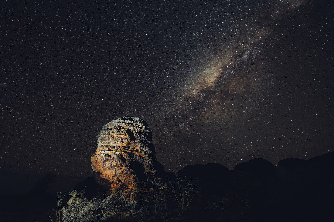 Milky Way over the Bungle Bungle, Purnululu National Park in Western Australia, Australia, Oceania;