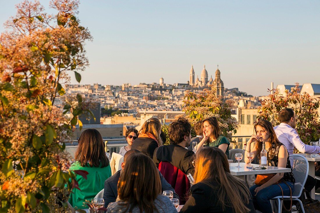 Frankreich, Paris, das Kaufhaus Printemps, die Dachterrasse