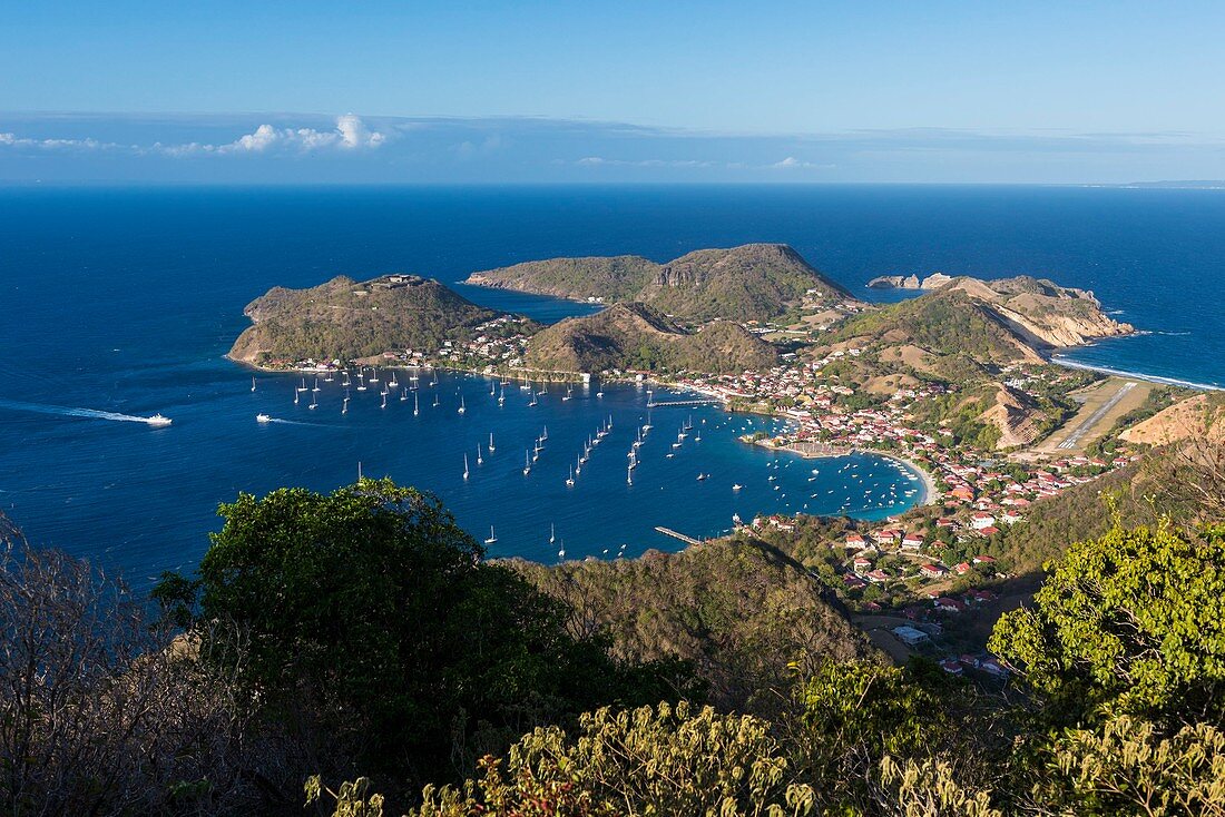 Frankreich, Guadeloupe (Französisch-Westindien), der Archipel Les Saintes, Terre-de-Haut, die Bucht Les Saintes sind die drittschönste Bucht der Welt