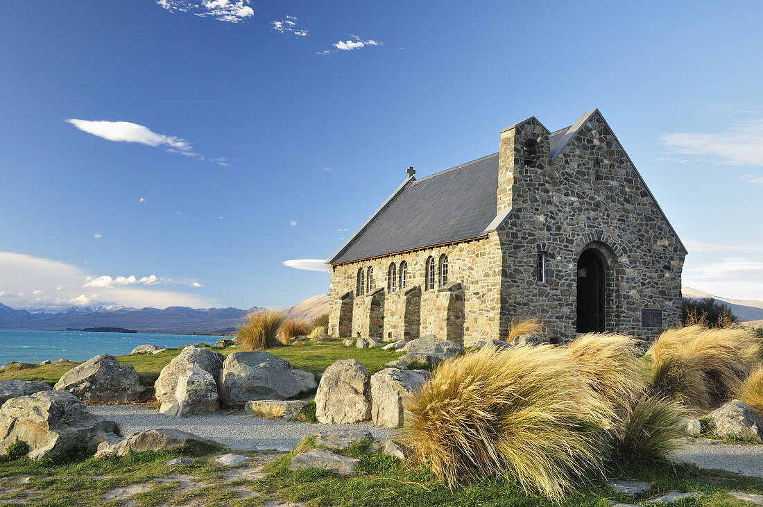 Kirche des Guten Hirten, Tekapo-See, Canterbury, Südinsel, Neuseeland, Pazifik