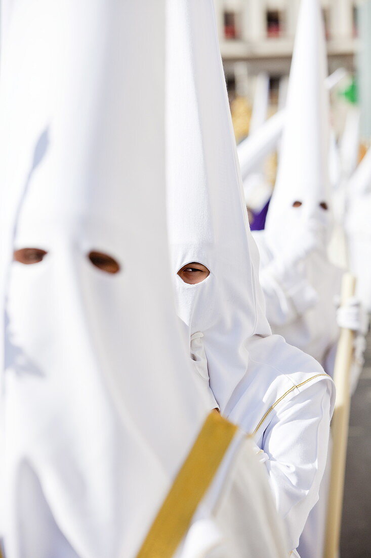 Semana Santa (Holy Week) celebrations, Malaga, Andalucia, Spain, Europe