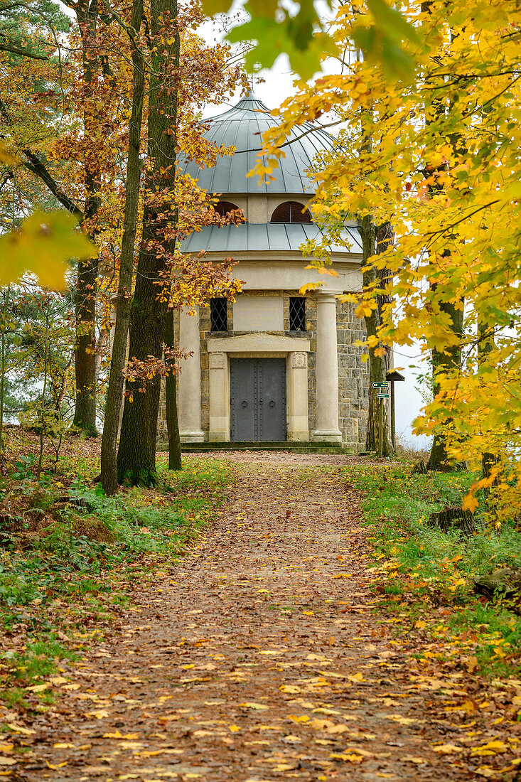 Biedermann Mausoleum, Thürmsdorf, Elbe Sandstone Mountains, Saxon Switzerland National Park, Saxon Switzerland, Saxony, Germany