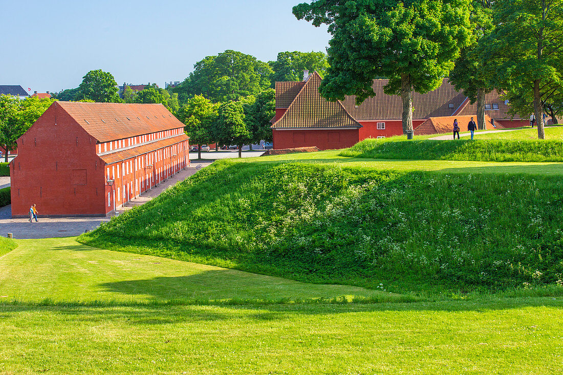 Kastellet (The Citadel), star-shaped 17th-century fortress. One of the best preserved fortresses in Northern Europe, Copenhagen, Zealand, Denmark