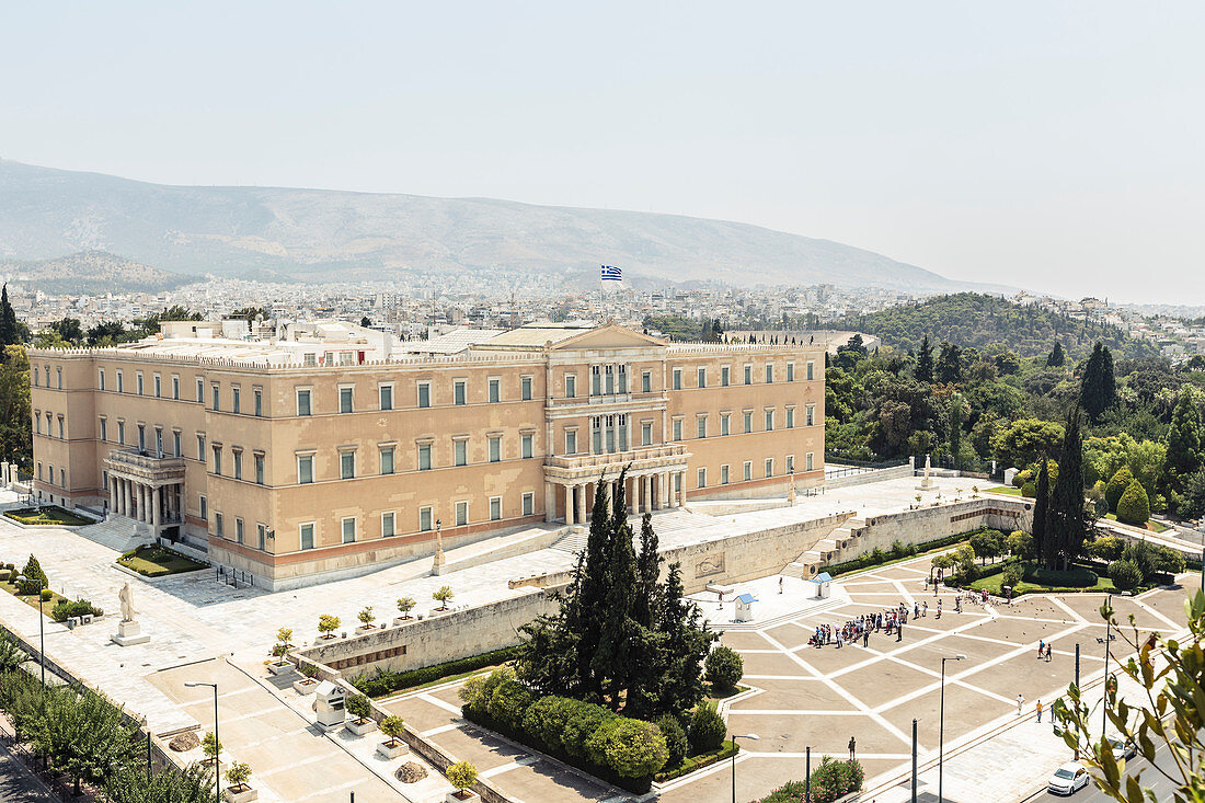 Das Griechische Parlament am Syntagma Square, Athen, Griechenland