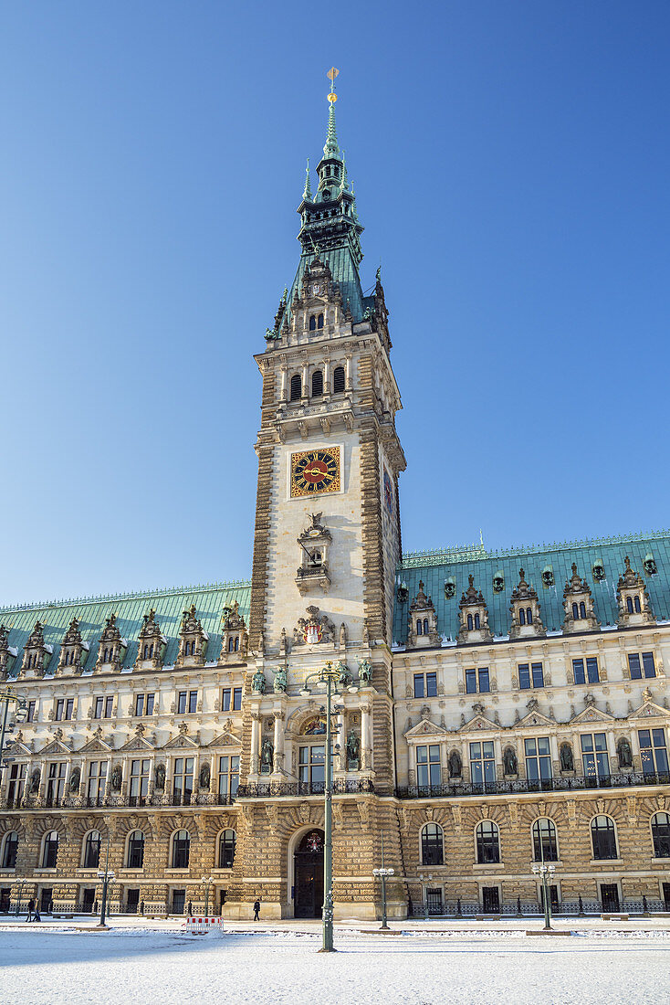 Hamburg City Hall, Old Town, Free Hanseatic City of Hamburg, Northern Germany, Germany, Europe