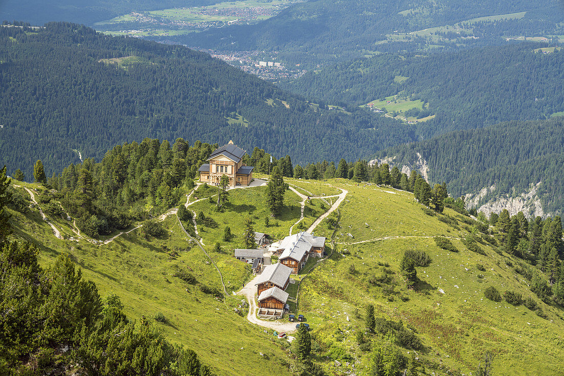 Königshaus am Schachen, Garmisch-Partenkirchen, Wetterstein Mountains, Werdenfelser Land, Upper Bavaria, Bavaria, Southern Germany, Germany, Europe