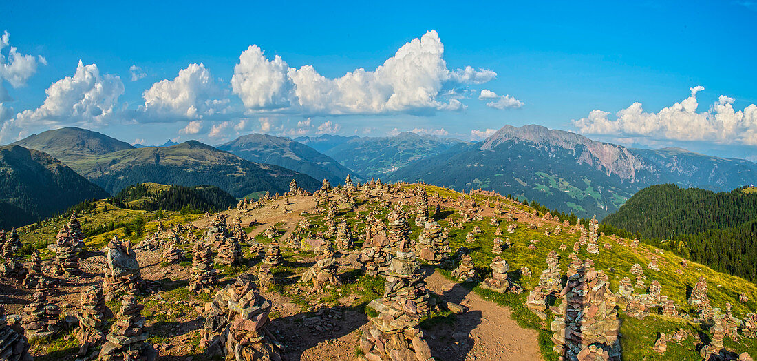 The &quot;Stuanerne Mandln&quot; on the Tschögglberg from Mölten and Sarntal, South Tyrol, Italy