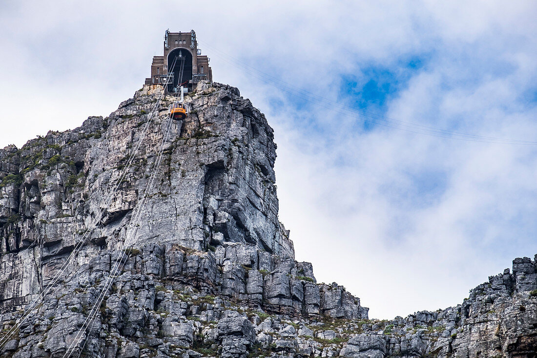 Seilbahn am Tafelberg, Kapstadt, Südafrika, Afrika