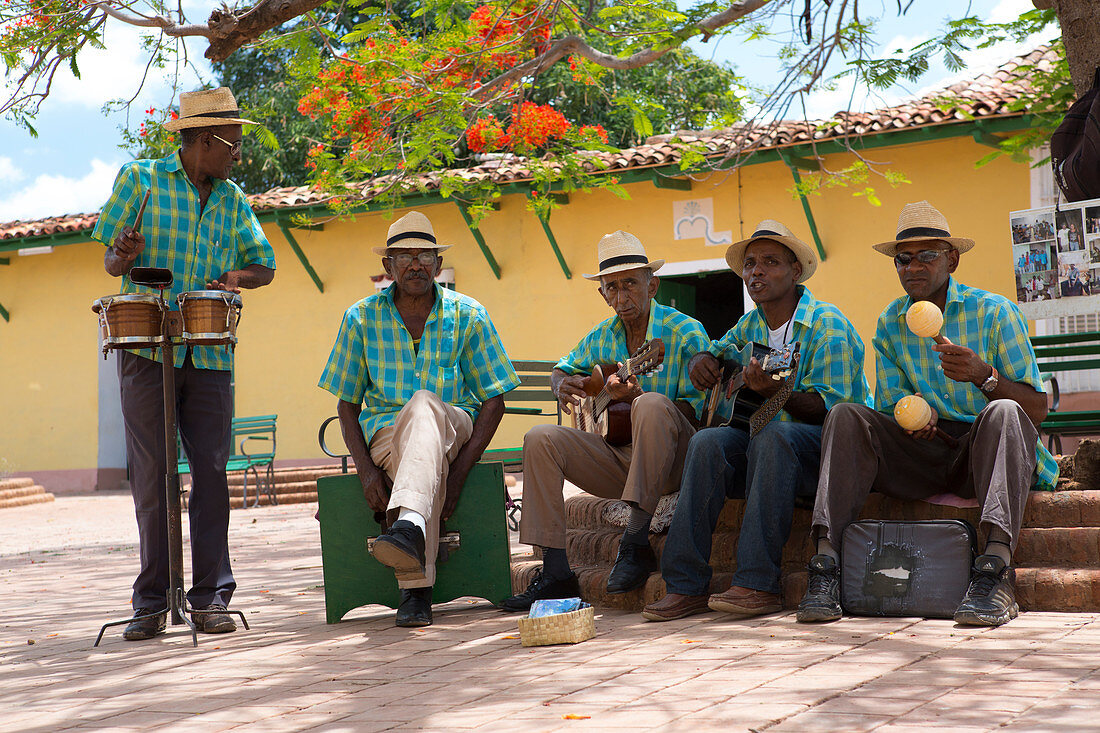 Street musicians in Trinidad, Cuba