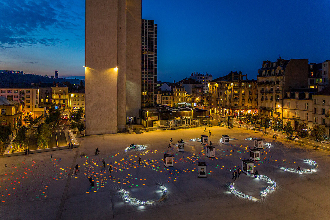 PLACE THIERS IN FRONT OF THE TRAIN STATION OF NANCY, MEURTHE ET MOSELLE, GRAND EST REGION