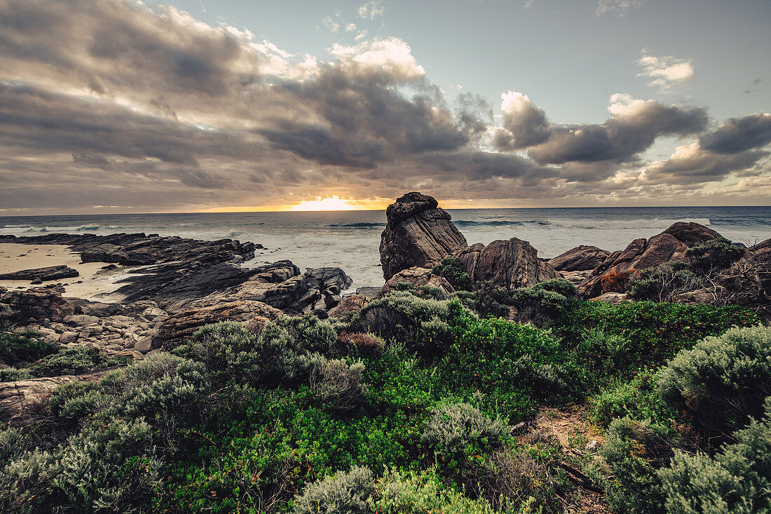 Wilyabrup sea cliffs near Margaret River, Western Australia, Australia, Oceania