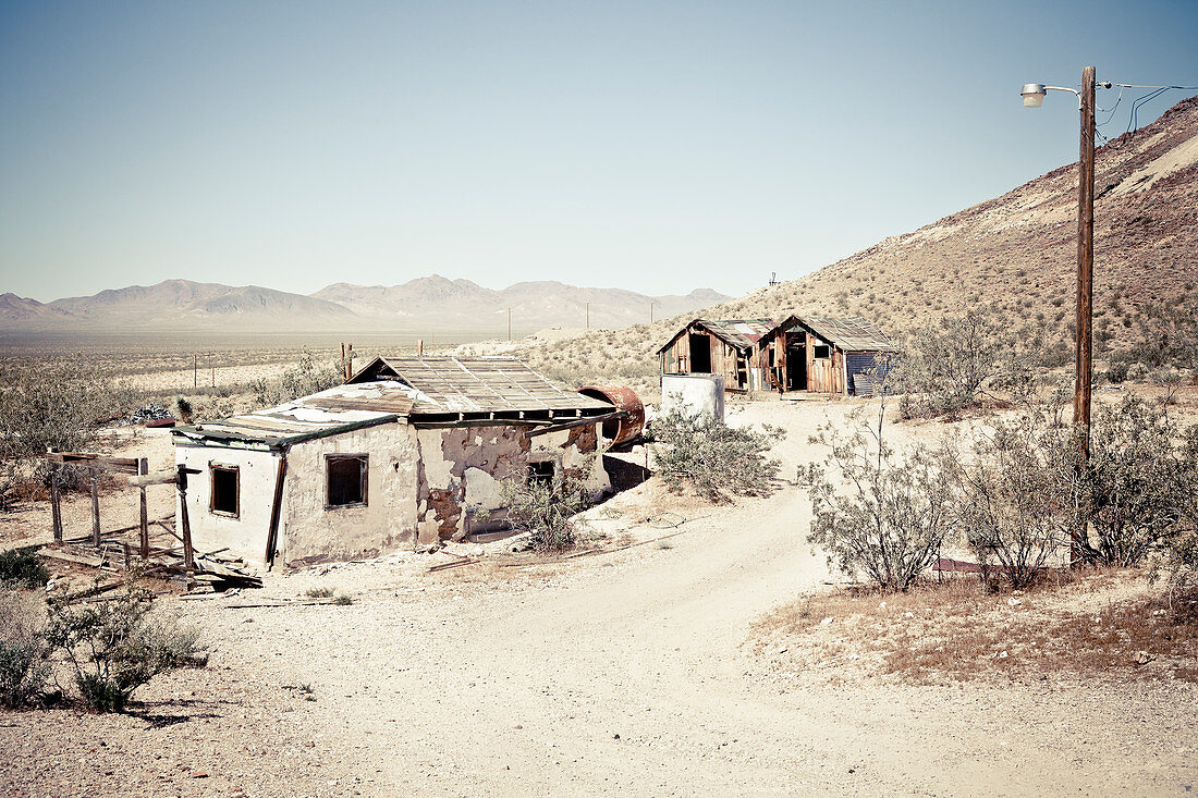 Ghost Down of Rhyolite, Death Valley National Park, California, USA