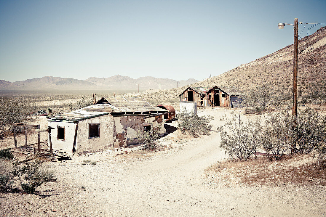 Ghost Town of Rhyolite, Death Valley Nationalpark, Nevada, USA