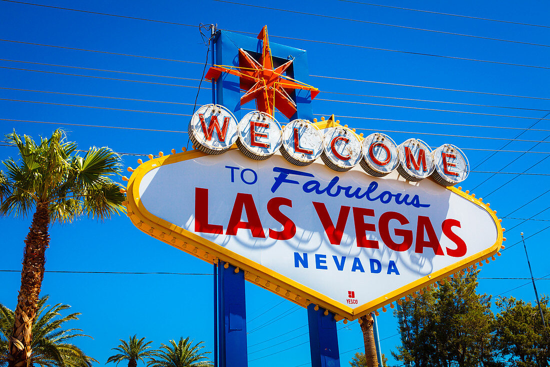 Begrüßungsschild in Las Vegas, Nevada, USA