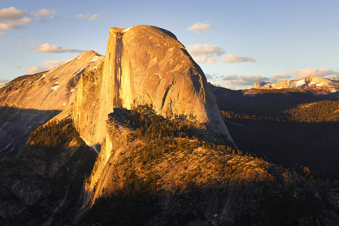 View from Glacier Point to Half Dome at sunset, Yosemite National Park, California, USA