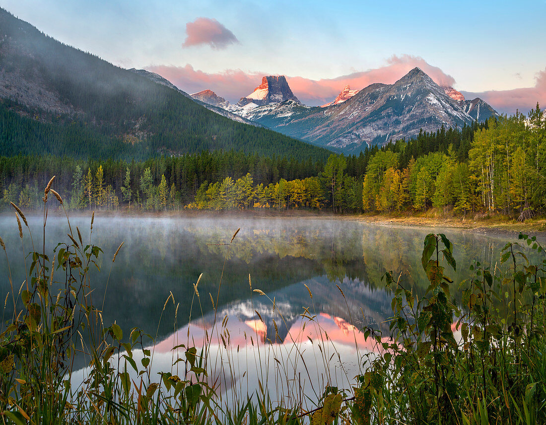 Fortress Mountain from Wedge Pond, Kananaskis Country, Alberta, Canada