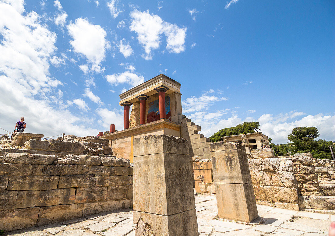 North entrance to Bastion, Palace of Knossos, Crete, Greece