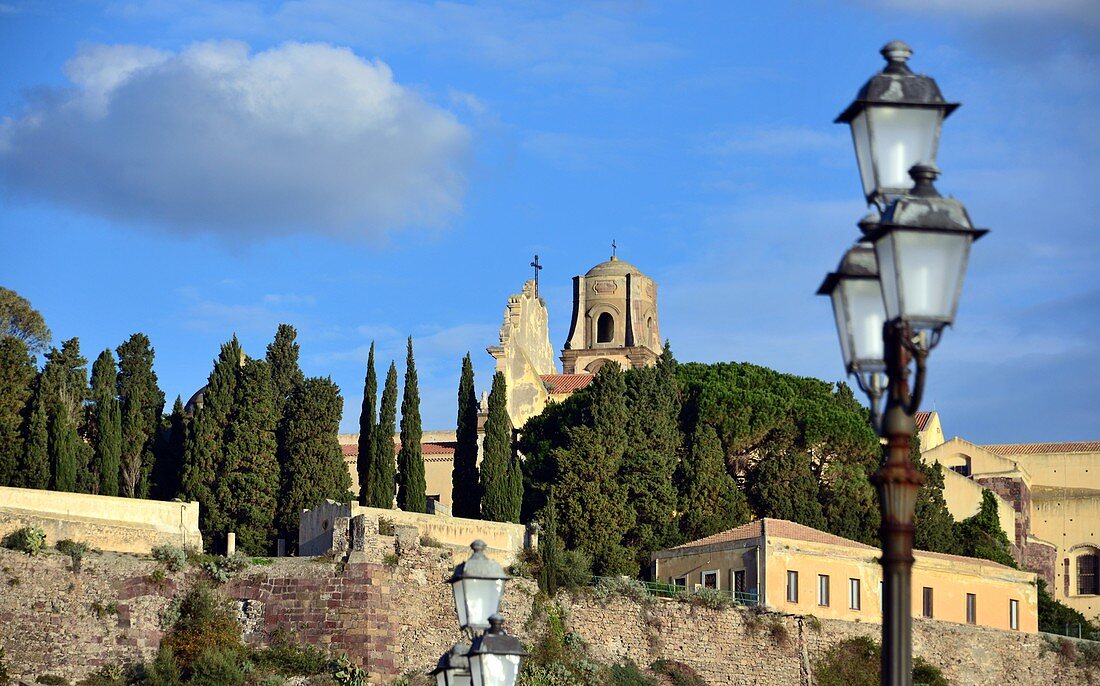 Kathedrale auf der Burg von Lipari, Liparische Inseln, Süd- Italien