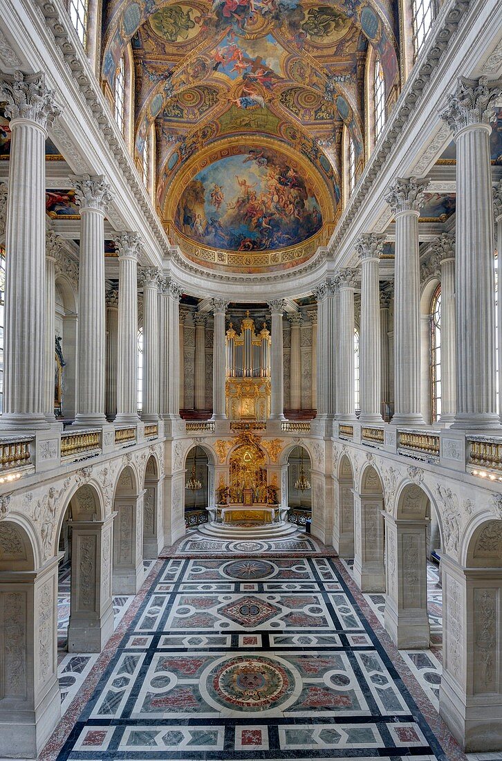 Frankreich, Yvelines, Schloss Versailles, UNESCO Weltkulturerbe, die königlichen Kapelle