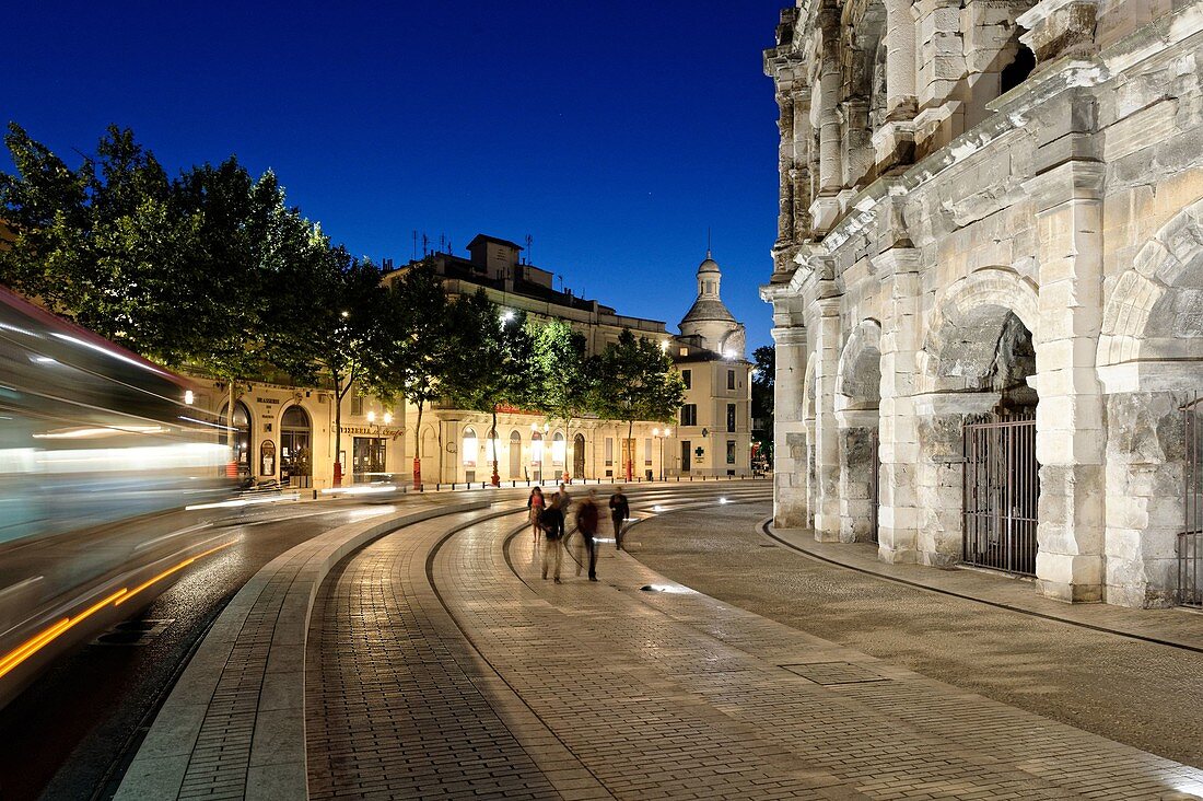 France, Gard, Nimes, Place des Arenes, The Arenas