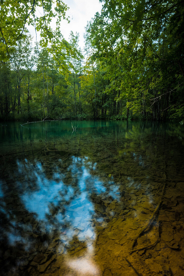 Blick auf dem See, Nationalpark Plitvicer Seen, Kroatien