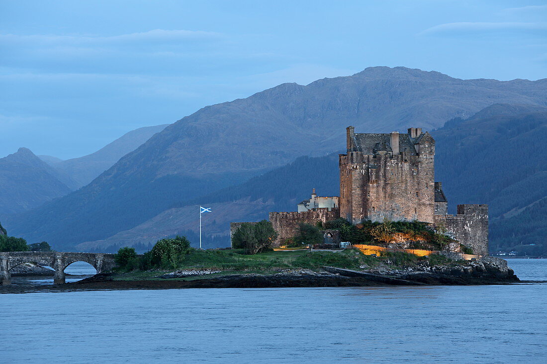 Eilean Donan Castle on Loch Duich, Dornie, Highlands