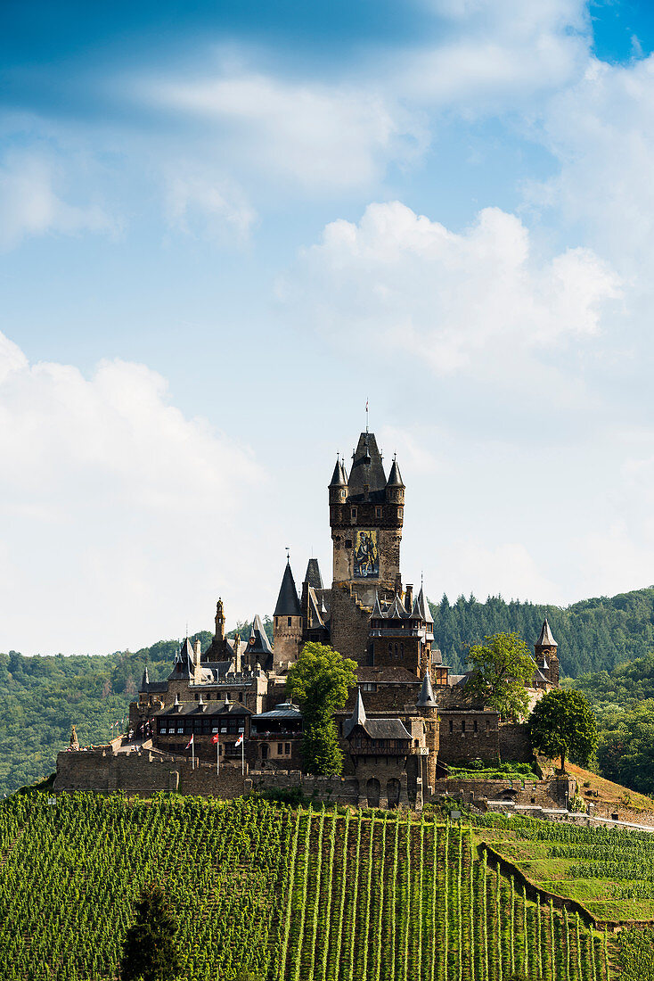 Reichsburg, Cochem an der Mosel, Mosel, Rheinland-Pfalz, Deutschland